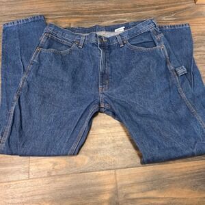 KEY Carpenter Jeans Denim Blue‎ Men Size W38 L32 Workwear Relaxed Fit